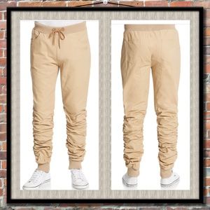 American Stitch Men's Scrunch Twill Joggers
